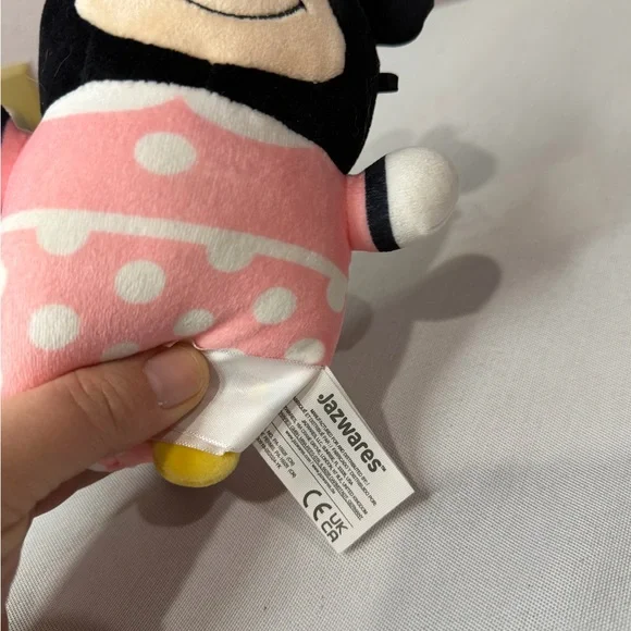 Squishmallows Minnie Mouse Pink and Black Polka Dot Plush - Picture 4 of 4